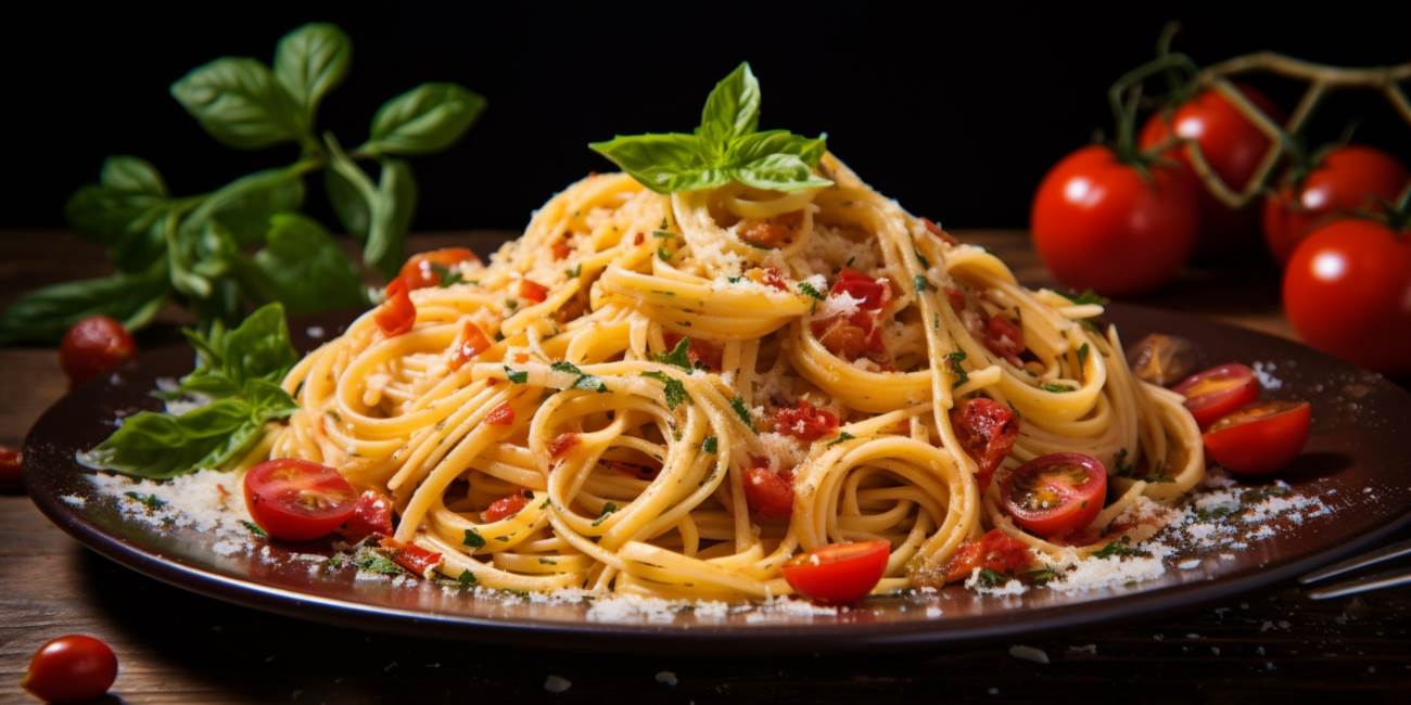Bruschetta pasta: a culinary fusion delight
