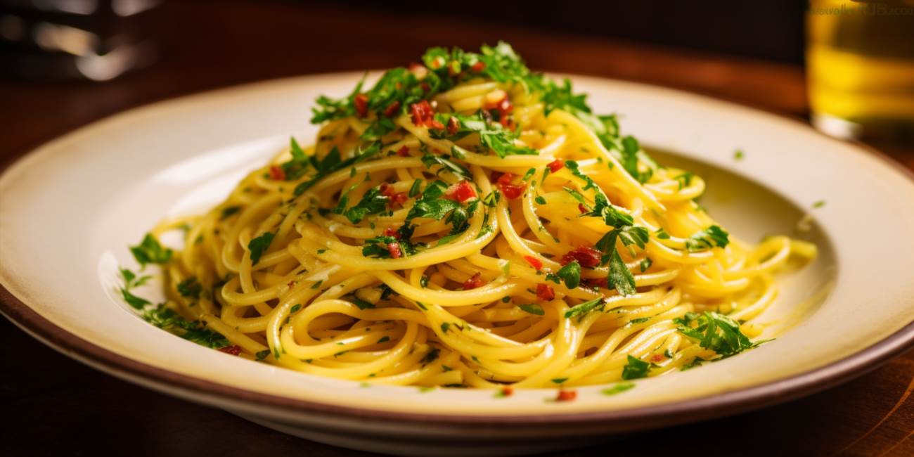Pasta aglio e olio: ein klassiker der italienischen küche